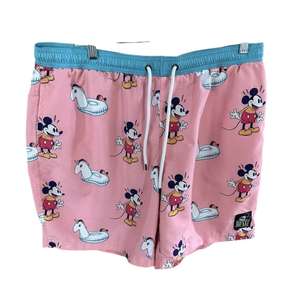 Neff x Disney Swim Trunks Mickey Mouse Unicorn Pink Size Small